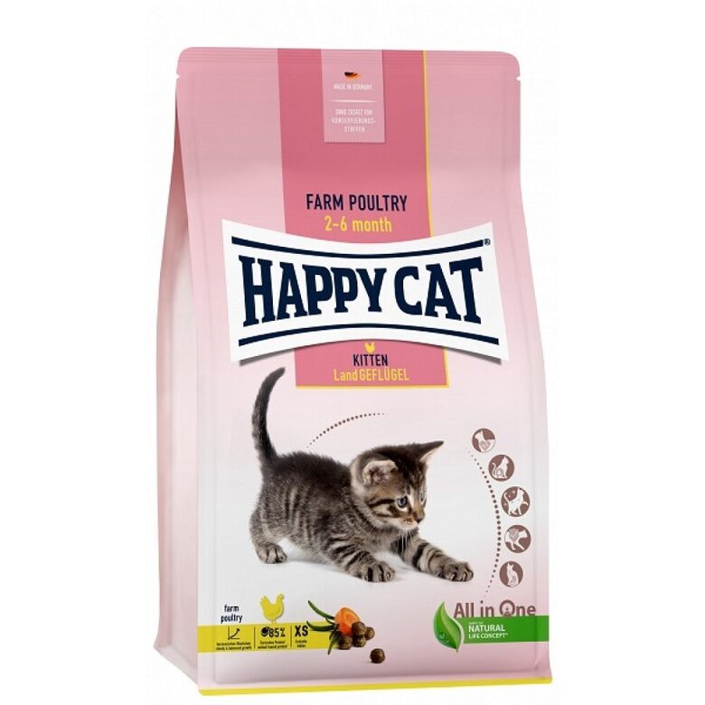 Happy Cat Young Kitten Land-Geflügel 4 kg